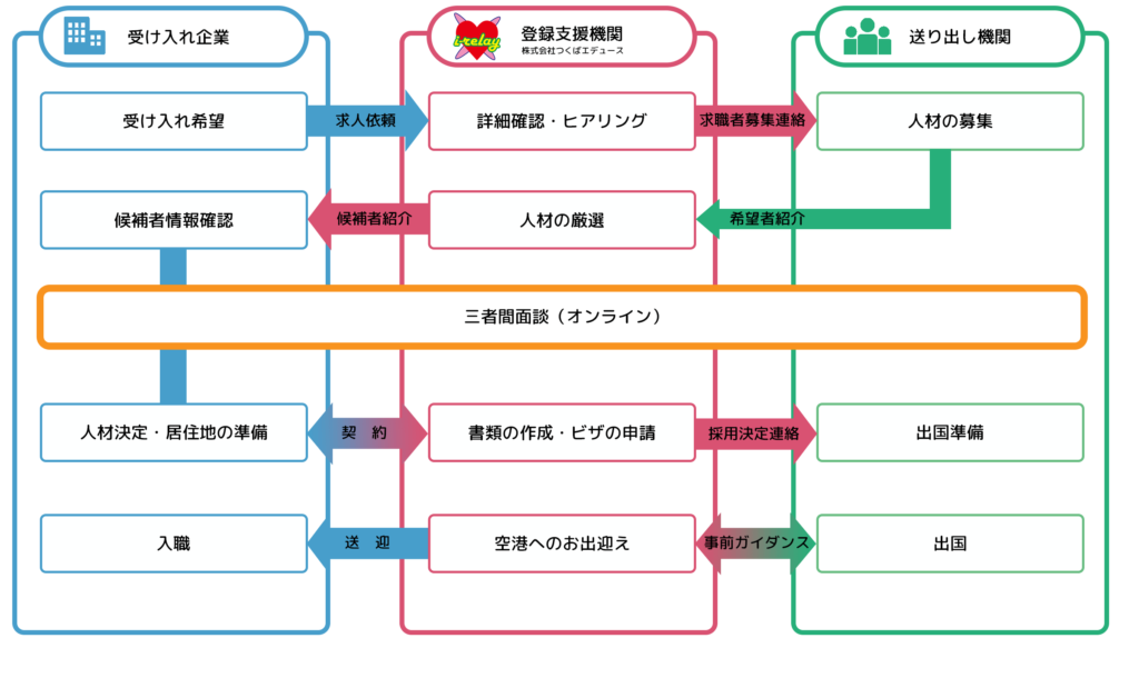 受入れまでのながれ